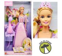 Barbie Fairy Tale Collection Rapunzel Doll and Penelope Plush 2003 Mattel B5826