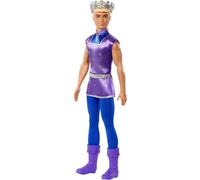 Barbie Fantasy Ken Royal Fashion Doll, Blonde, Wearing Removable Tunic, Tall Boots & Golden Crown, HLC23