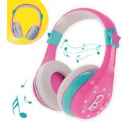 Lisciani - BARBIE Fashion Bluetooth Headphones - Audio Accessory for Children - Pink - Adjustable Comfort - Wireless Connection - For BARBIE Fans - Children aged 4 and upwards