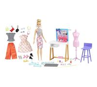 Barbie Fashion Designer Doll 12in & Studio 25+ Design & Fashion Accessories