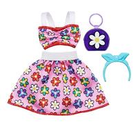 Barbie Fashion Outfit - Floral Top with Skirt (HJT21)