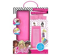 Barbie Fashion Plates All In One Studio by Horizon Group Usa, Color, Design & Create Custom Outfits Unique To Your Fashionista, Crayons Included, Multi Colored