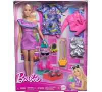 Mattel Barbie Fashionista Doll 3 Evening Outfits Multicolor