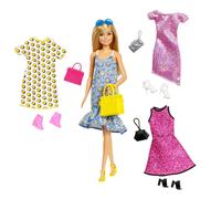 Barbie Fashionista With 4 Fashions Doll Pink Kids