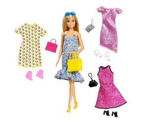 Barbie Fashionista With 4 Fashions Doll Pink Kids