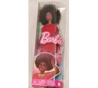 Barbie Fashionistas 221 red dress Afro hair. New