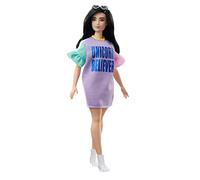 Barbie Fashionista Doll In A Pastel - Purple Colored Dress Unicorn Believer