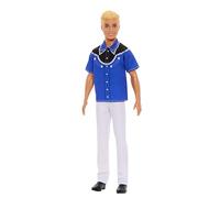 Barbie Fashionistas Ken Doll #226 Wearing a Removable Western Shirt, Pants & Boots, Blonde Fashion Doll, 65th Anniversary Collectible, HRH25