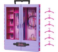Barbie Fashionistas Playset Ultimate Closet with 6 Hangers and Multip
