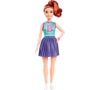 Barbie Fashionistas Purple Pleated Skirt Doll New