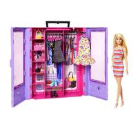 Barbie Fashionistas Ultimate Closet Doll and Playset Portable Fashion Toy with Doll, Clothes and Accessories