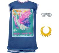 Barbie Fashions Complete Looks 3 of Doll Clothes Inspired by Popular Brand Roxy, Complete Look with Outfit & Accessories for Barbie Dolls, Gift for Kids 3 to 8 Years Old