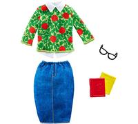 Barbie Fashions - School Cool Teacher Barbie Doll Outfit With Books & Glasses
