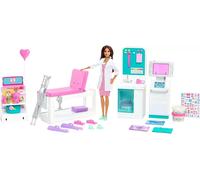 Barbie Fast Cast Clinic Doll & Playset, Brunette Doll & 30+ Accessories