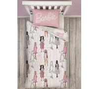 Barbie Figures Rotary Duvet Cover Set Pink