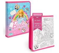 Barbie Filled Pencil Case - School Supplies Stationery Set With Colour Your Own Diary Accessories - Gifts For Kids