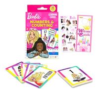 Barbie Flash Cards Set Toddler Kids - Bundle with 36 Math Flashcards Featuring Numbers for Pre-K Boys, Girls Plus Stickers, More | Barbie Learning Toys