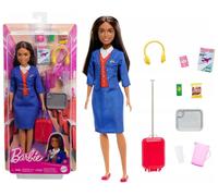 Barbie Flight Attendant Career Doll & Accessories Playset HYT60 Mattel New