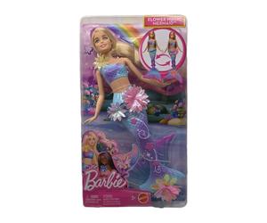 Barbie Flower Magic Mermaid 12" Doll Colour Changing Tail Toy Mattel 2024 New