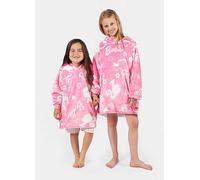 Barbie Friends Pink Fleece Hooded Blanket Pink