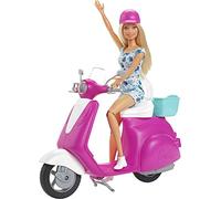 Barbie Doll & Scooter Playset GBK85 NEW