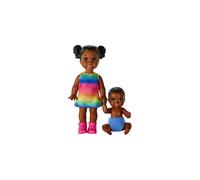 Barbie GFL33 Skipper Babysitters Inc. Dolls, 2 Pack of Siblings, Small Toddler Doll and Baby Doll Figure