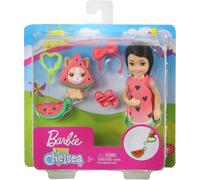 Barbie GHV71 Club Chelsea Doll and Playset Watermelon Dress & Dog (GHV69)