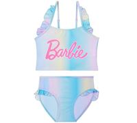 Barbie Girls Bikini Set 5-14 Yrs, 2-Piece Swimming Costume, Adjustable Strap Bathing Swim Suit Top Bottom, Swimwear Essential (13-14 Years, Multi)