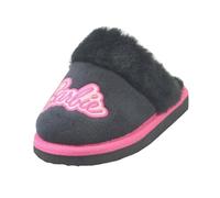Barbie Girls' Black Mule Slippers, Size 8-2 (Black, UK Footwear Size System, Little Kid, Women, Numeric, Medium, 12)