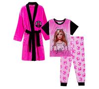Barbie Girls Dressing Gown + Pyjamas 9-10 Years Pink
