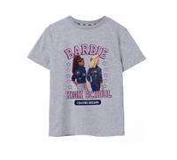 (9-10 Years) Barbie Short Sleeved T-Shirt (Girls Grey)
