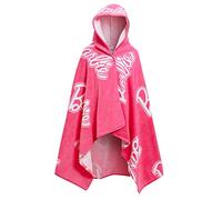 Barbie Girls Hooded Towel 100% Cotton Poncho Large Beachtowel Bathtowel Swimming Wrap Changing Cover Up