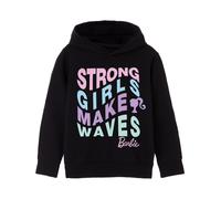 Barbie Girls Hoodie | Black Strong Girls Make Waves Graphic Hooded Sweatshirt | Retro Long Sleeve Fashion Hoody | Graphic Hoodie for Kids | Doll Movie Merchandise Gift for Children & Teens