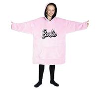 Barbie Girls Oversized Blanket Hoodie, Sherpa Fleece Hooded Blanket (Pink)