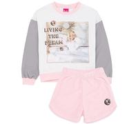 Barbie Girls Pink Barbie Doll Long Sleeve Short Leg Pyjama Set - 5-6 Years