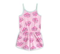 Barbie Girls Pink Heart Logo Sleeveless Playsuit - 3-4 Years