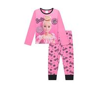 Barbie Girls Pyjamas PJ Set, Doll Pyjamas for Girls, Ages 3 to 9 Years, Official Merchandise (3-4 Years) Pink