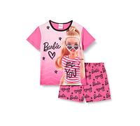 Barbie Girls Pyjamas Short PJ Set, Doll Pyjamas for Girls, Ages 3 to 10 Years, Official Merchandise (5-6 Years) Pink