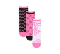 Barbie Girls Socks Pack - 3 Stylish, Durable & Soft - Ages 5-7