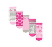 Barbie Girls Stripe Logo Star Socks Set (Pack of 5) NS8729