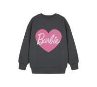 Barbie Girl's Sweatshirt | Charcoal | Official Merch in Grey | Size: 5-6 Years Barbie Grey 5-6 Years
