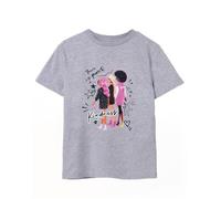 Barbie Girls T-Shirt | Grey There is Power in Kindness Graphic Tee for Kids | Short-Sleeved Fashion Top | Doll Print Tshirt Movie Merchandise Gift for Children & Graphic Teens