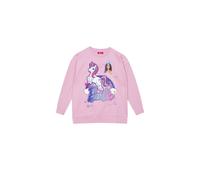 Barbie Girl's Unicorn Sweatshirt in Pink | Size: 5-6 Years Barbie Pink 5-6 Years