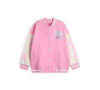 Barbie Girl's Varsity Jacket | Pink | Official Merch | Size: 7-8 Years Barbie Pink 7-8 Years