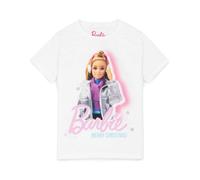 Barbie Girls White Barbie Doll Short Sleeved T-Shirt - 9-10 Years