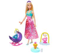 Barbie Figure GJK51 - Dreamtopia Dragon Kinder Garden Play Set With Princess