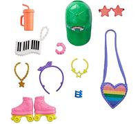 Barbie GRC12 Dolls Fashion, Pink, Blue, Green, Yellow