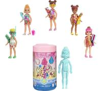 Barbie GTT25 Chelsea Color Reveal Doll with 6 Surprises: 4 Bags with Cover-Up, S