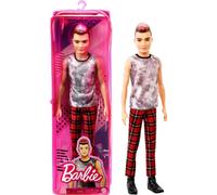 Barbie GVY29 Ken Fashionista Rocker Ken Doll, Multicolor, 32.39 cm5.08 cm10.16 c