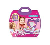 Sinco Creations Barbie Hair & Beauty Station Playset- 10 Piece Barbie Play set Travel Carry Case | Play On The Go Kids Toys | Role Play | Pretend Play | Ages 3